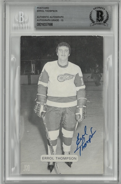 Errol Thompson Autographed Postcard