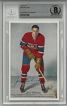 Jean Beliveau Autographed Postcard