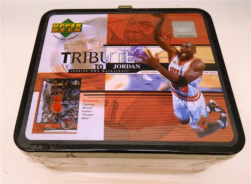 1998 Tribute to Michael Jordan Lunch Box Card Set