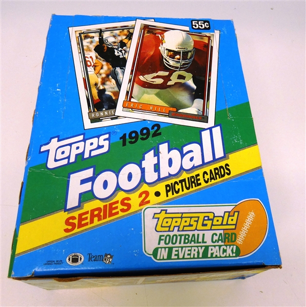 1992 Topps Football Series 2 Wax Box