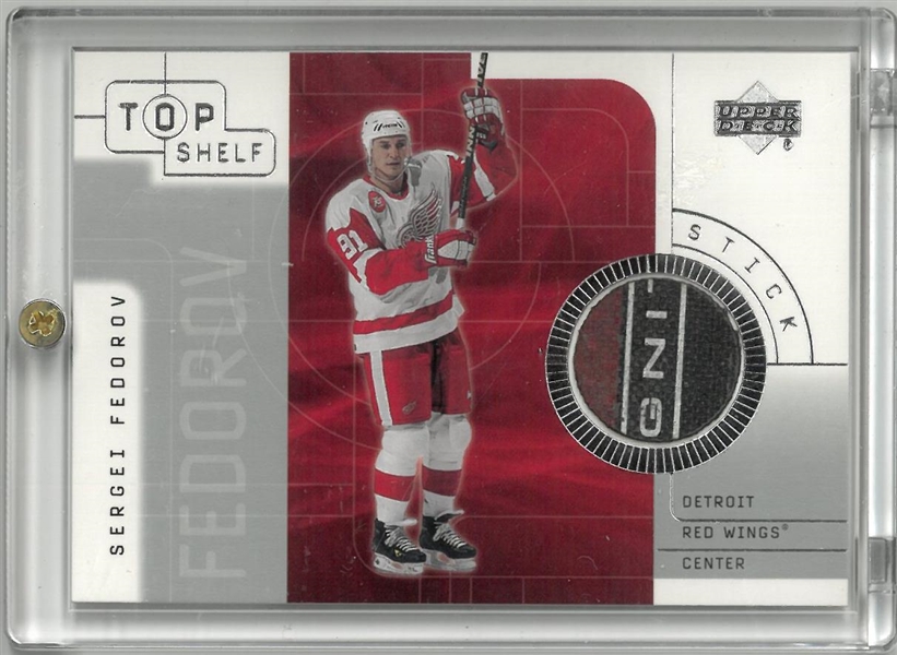 Sergei Fedorov Upper Deck Stick Card