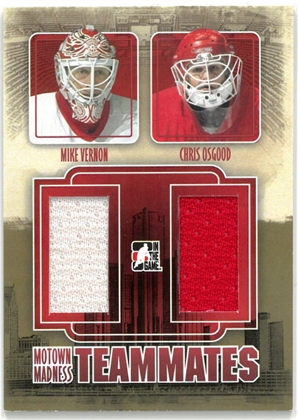 Mike Vernon & Chris Osgood Jersey Card