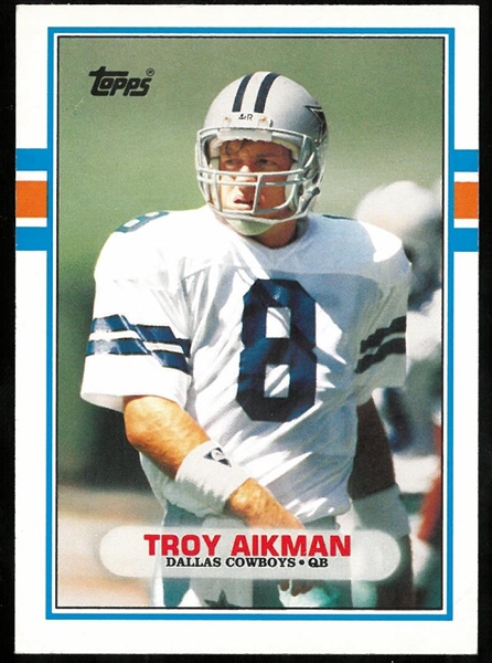 Troy Aikman 1989 Topps Rookie Card