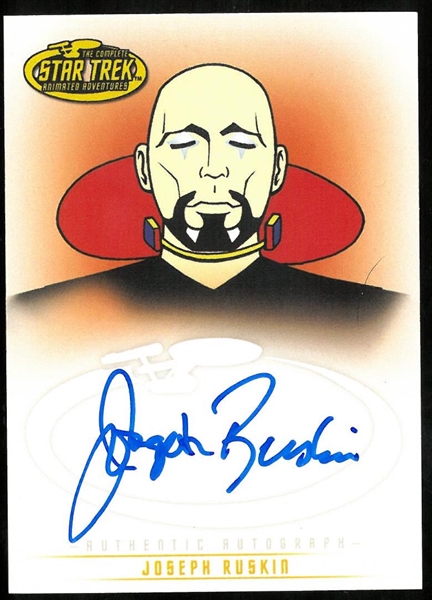 Joseph Ruskin Autographed Card