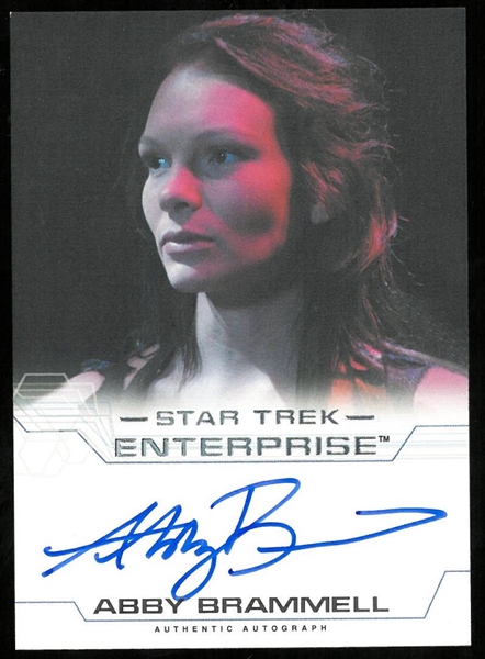 Abby Brammell Autographed Card