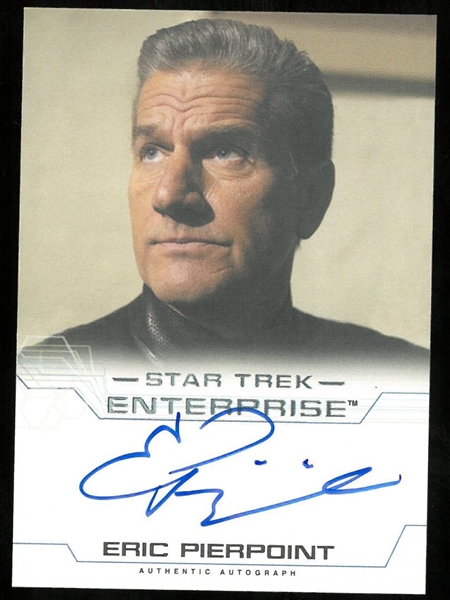 Eric Pierpoint Autographed Card