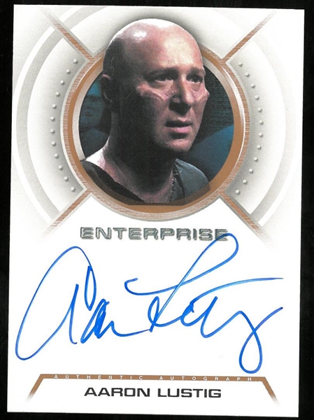 Aaron Lustig Autographed Card