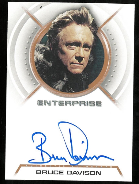 Bruce Davison Autographed Card