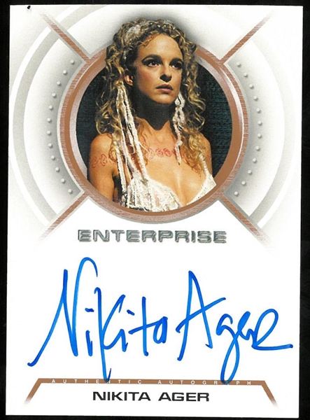 Nikita Ager Autographed Card
