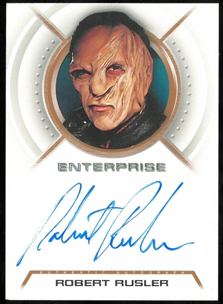 Robert Rusler Autographed Card