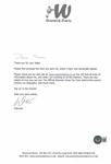 Warwick Davis Signed Letter
