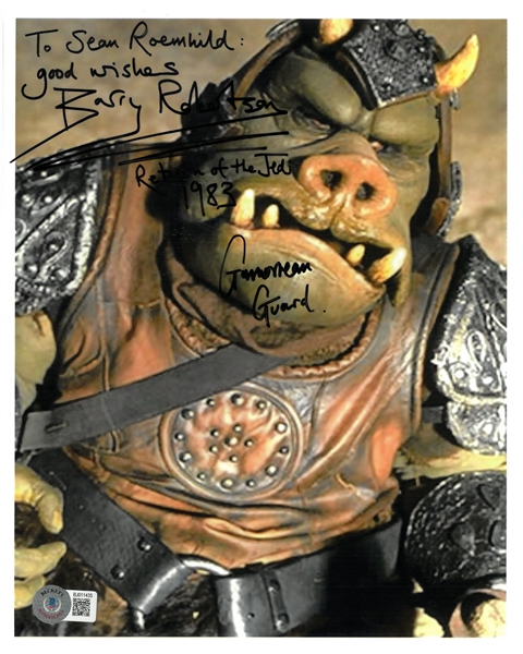 Barry Robertson Autographed 8x10