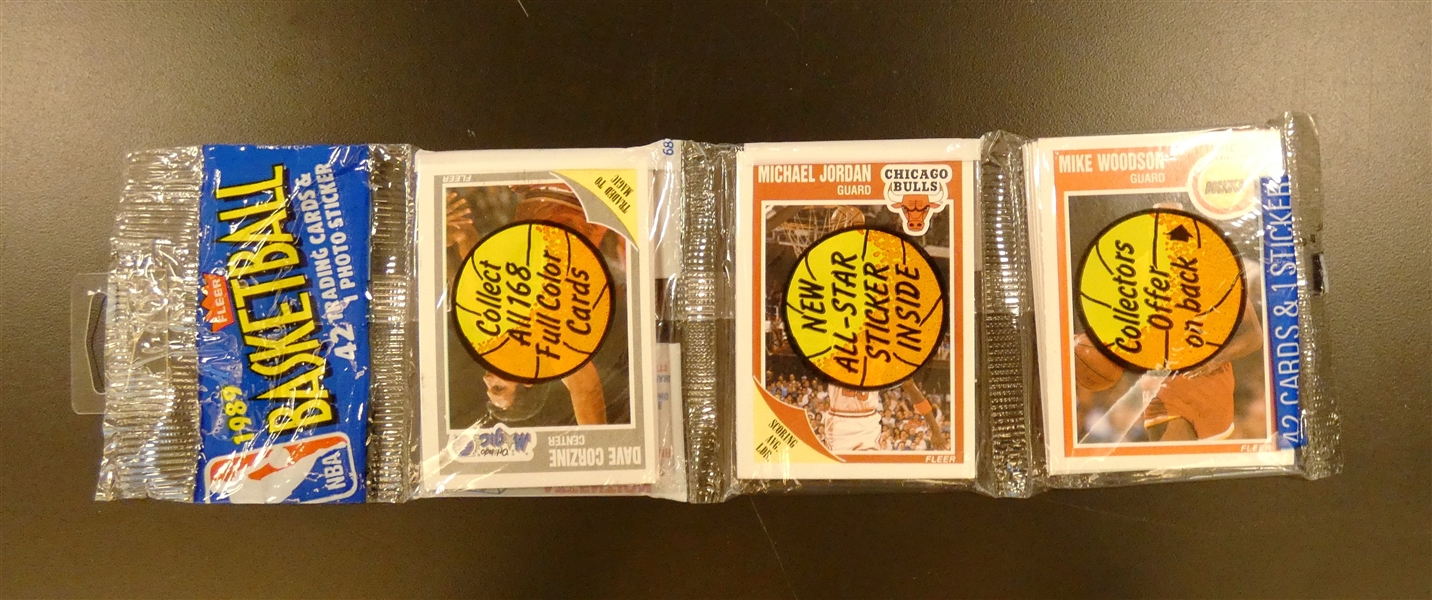 1989/90 Fleer Michael Jordan Front AND Back Rack Pack