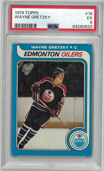 Wayne Gretzky 1979/80 Topps PSA 5 Rookie Card