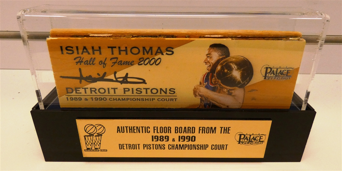 Isiah Thomas Autographed Bad Boys Floorboard