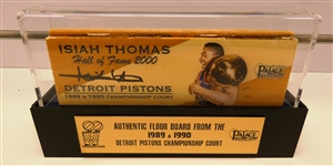 Isiah Thomas Autographed Bad Boys Floorboard