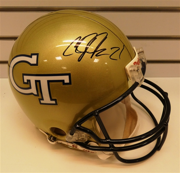 Calvin Johnson Autographed Georgia Tech Full Size Authentic Helmet