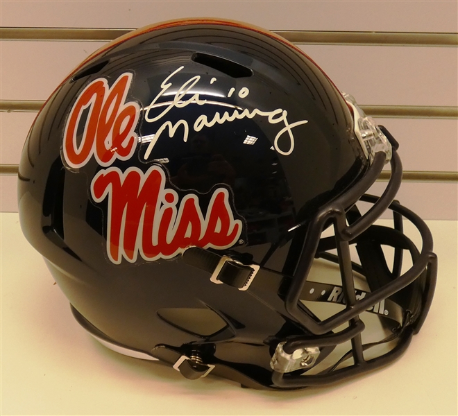 Eli Manning Autographed Ole Miss Full Size Replica Helmet