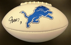 Jameson Williams Autographed Detroit Lions Football