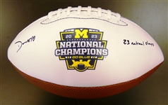 Donovan Edwards Autographed 2023 Michigan National Champs Football