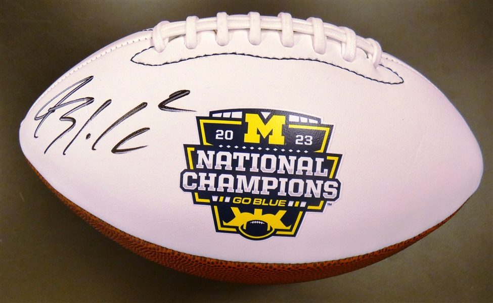Blake Corum Autographed Michigan National Champs Football