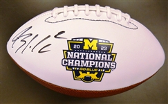 Blake Corum Autographed Michigan National Champs Football