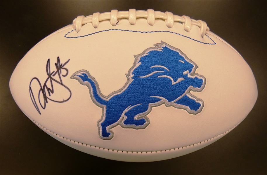 David Montgomery Autographed Detroit Lions Football
