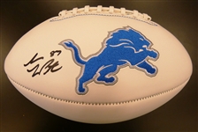 Sam Laporta Autographed Detroit Lions Football