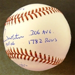 Paul Molitor Autographed Baseball w 7 Inscriptions