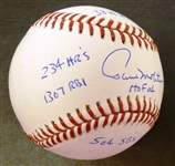 Paul Molitor Autographed Baseball w 7 Inscriptions