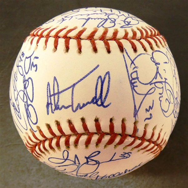 2003 Detroit Tigers Team Signed Baseball (119 Losses)