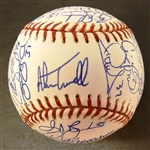 2003 Detroit Tigers Team Signed Baseball (119 Losses)