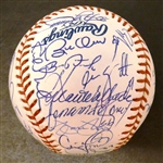 2003 Detroit Tigers Team Signed Baseball (119 Losses)