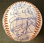2003 Detroit Tigers Team Signed Baseball (119 Losses)