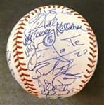2003 Detroit Tigers Team Signed Baseball (119 Losses)