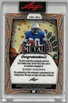 Barry Sanders Autographed #47/68 2023 Leaf Metal