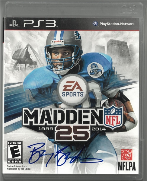 Barry Sanders Autographed Madden 25 PS3