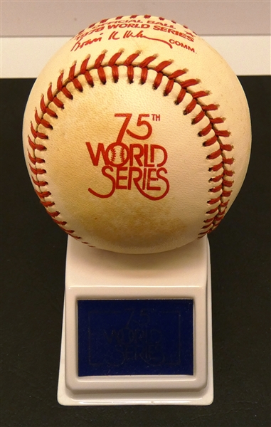 75th World Series Game Ball Original 1978