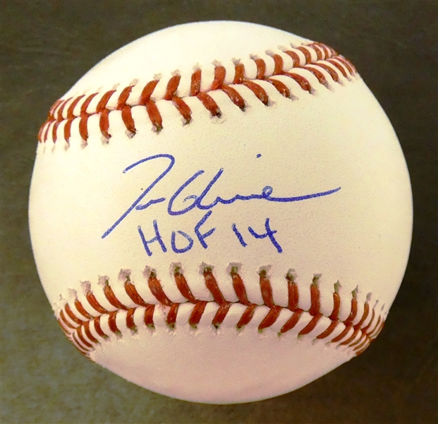 Tom Glavine Autographed Baseball