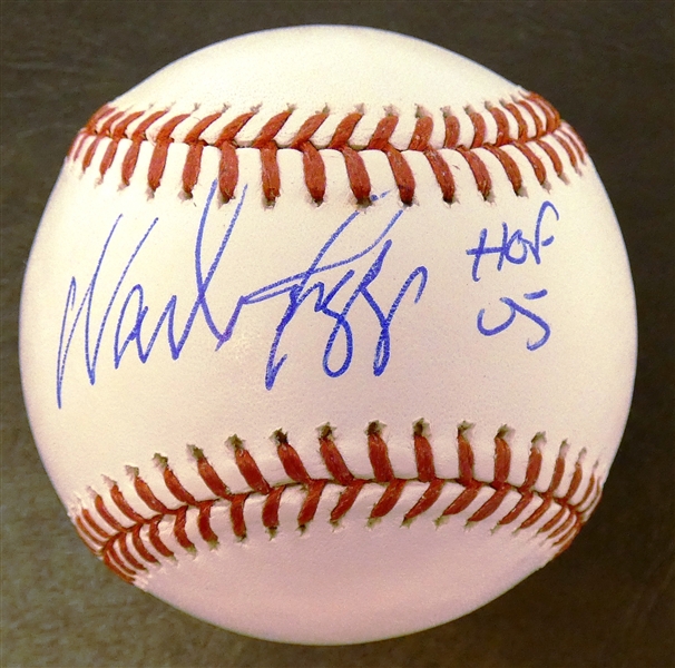 Wade Boggs Autographed Baseball