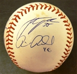 Justin Verlander, Rick Porcello & 3 Others Autographed Baseball