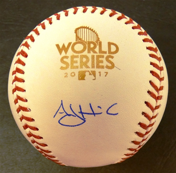 A.J. Hinch Autographed 2017 World Series Baseball