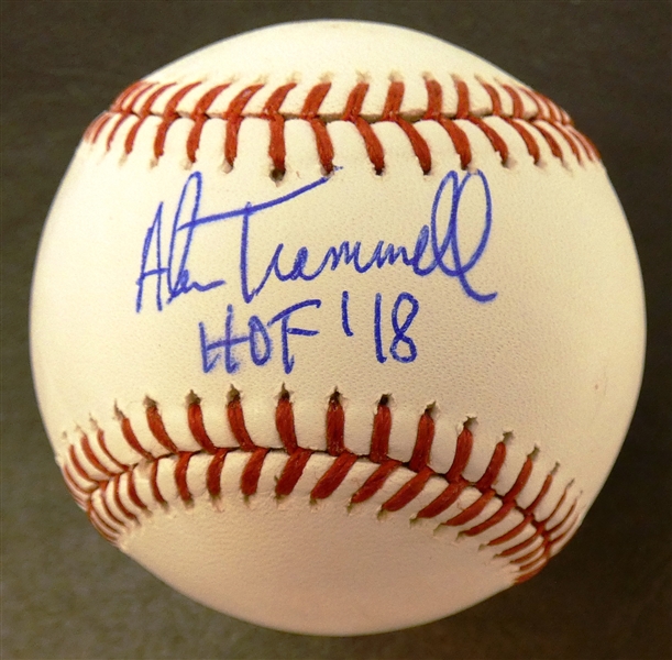 Alan Trammell Autographed Baseball
