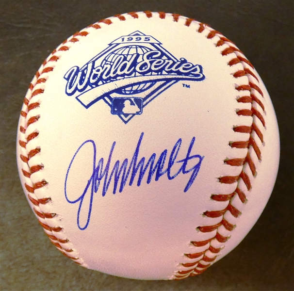 John Smoltz Autographed 1995 World Series Baseball