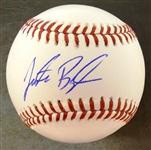 Justice Bigbie Autographed Baseball