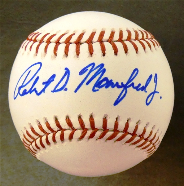 Robert Manfred Autographed Baseball