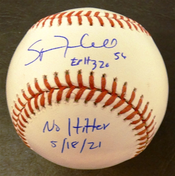 Spencer Turnbull Autographed No Hitter Baseball