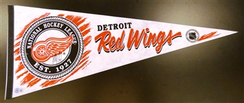 Paul Coffey Autographed Red Wings Pennant