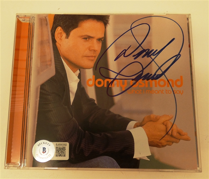 Donny Osmond Autographed CD