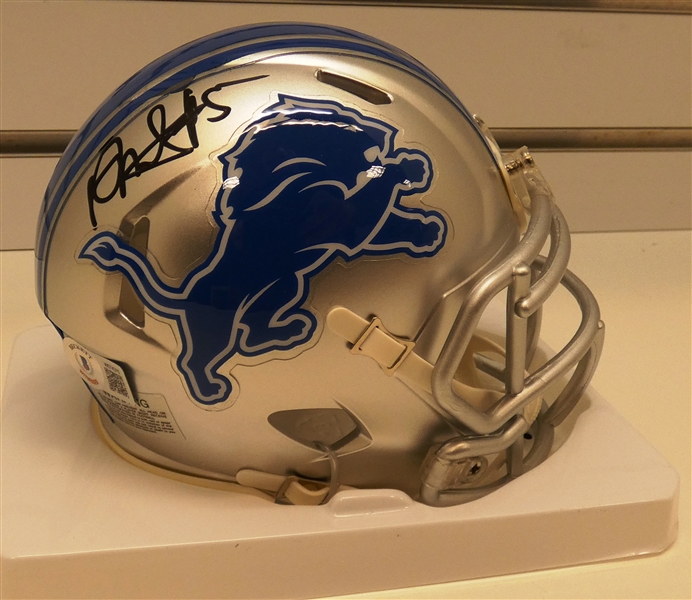 David Montgomery Autographed Detroit Lions Mini Helmet